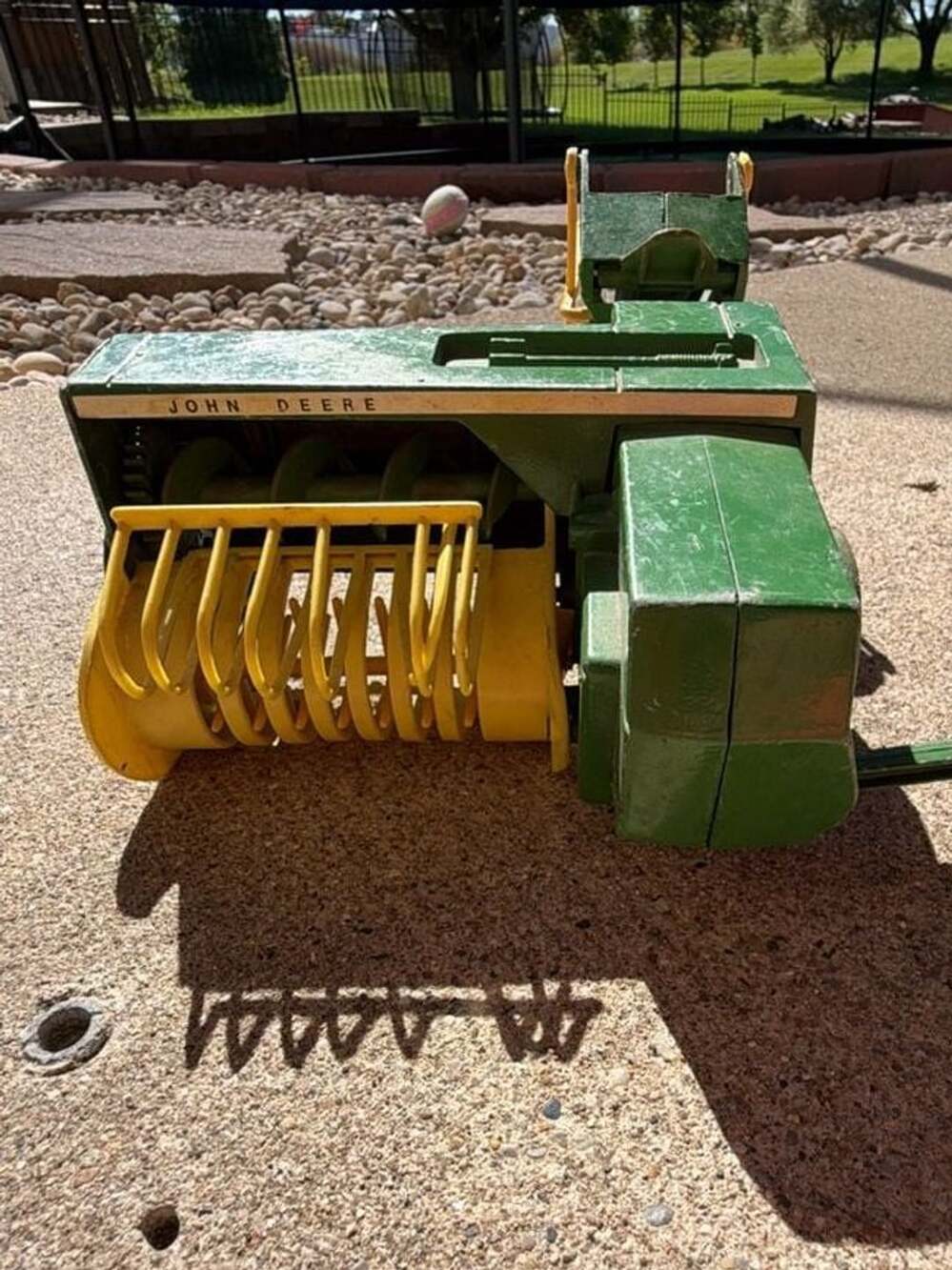 Vintage John Deere Hay Baler Diecast Toy Tractor